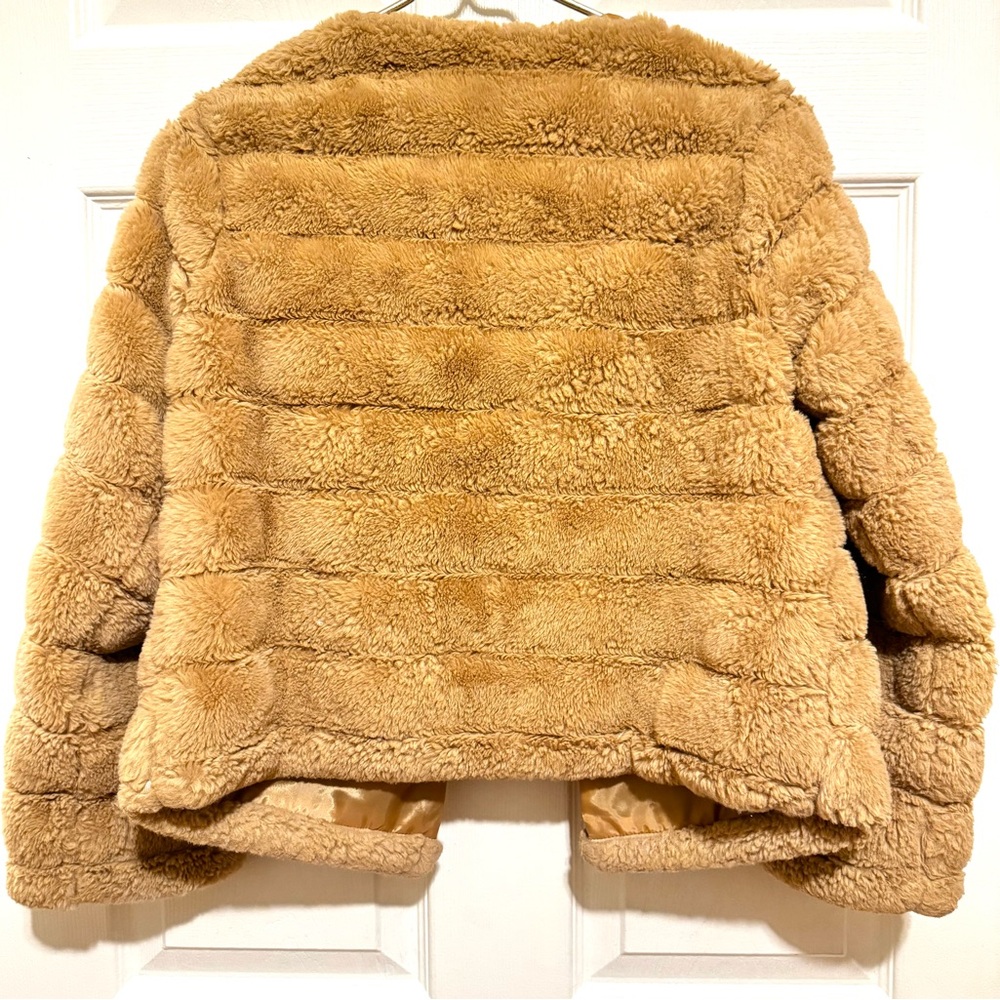 Laundry By Shelli Segal, Bundle of Cozy Faux Fur Jackets + Beige Knit Sweater - Picture 4 of 10